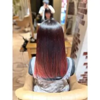 セミロング カラー 高口 小春のヘアスタイル