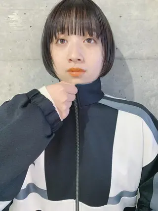 ショート カラー ボブパーマコテ巻き風 パーマNo1深江秀平のヘアスタイル