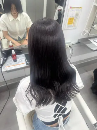 ロング カラー 🕯コバ/レイヤー/ 美髪縮毛🕯のヘアスタイル