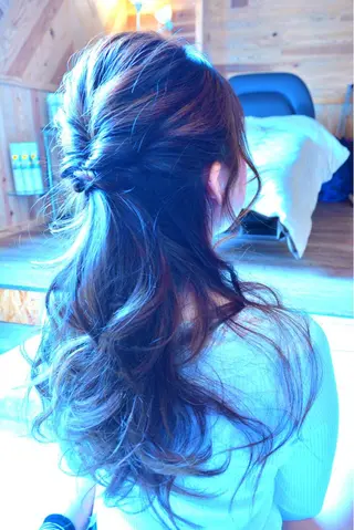 セミロング カラー パーマ ヘアアレンジ belle chambreイブカのその他イメージ