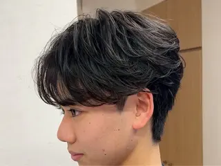 ショート パーマ メンズ パーマ/ハイトーン /吉田眞のヘアスタイル