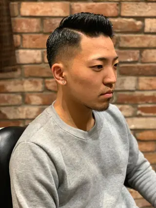 ショート メンズ HIROGINZAプレミアムバーバー赤坂店所属・田中 千恩のヘアスタイル