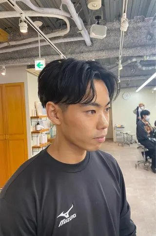 メンズ シャドウパーマ/ 波巻パーマYu-Kiのヘアスタイル