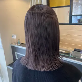 ミディアム カラー スナコザワ レナのヘアスタイル