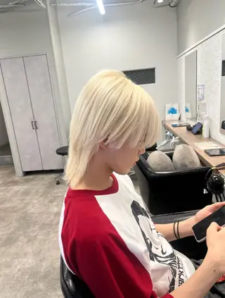 ミディアム カラー 🍓艶髪/艶カラー ハイトーン/しんたにのヘアスタイル