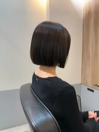 ショート カラー 神戸ボブ✂️ ioe三宮/田 伸佳のヘアスタイル