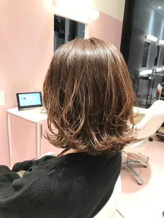 ミディアム 所渉/韓国レイヤー /ウルフカットのヘアスタイル