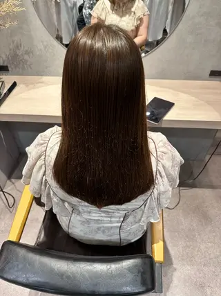 ロング 韓国風/オシャレ /縮毛矯正/滝口琴未のヘアスタイル