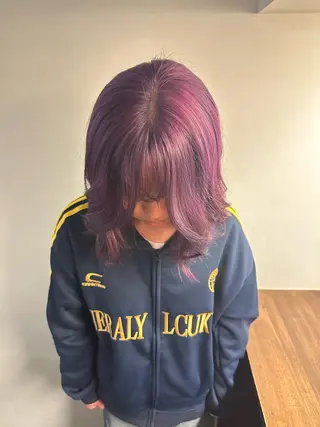 ミディアム カラー ✨レディースパーマ/ 髪質改善✨ケント🌳のヘアスタイル