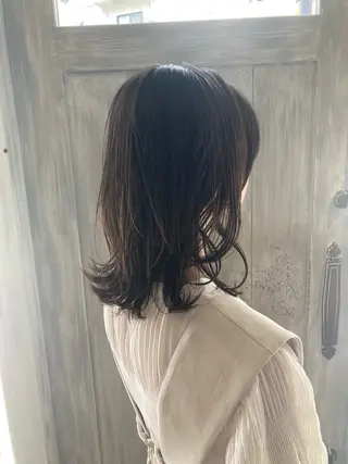 ミディアム ショートヘア/ボブ/ レイヤー/佐藤　葵のヘアスタイル