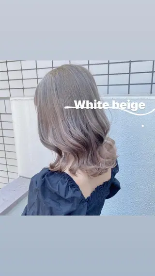 ミディアム カラー パーマ ヘアアレンジ メンズ キッズ ネイル マツエク・マツパ 透明感カラー・レイヤ ー🎀amika🎀のヘアスタイル