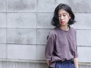 ミディアム パーマ tatsumi/ボブ ウルフ/レイヤーのヘアスタイル