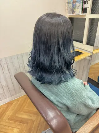 セミロング 髪質改善＆艶カラー Zina💋池袋のヘアスタイル