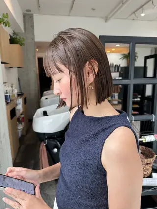 ショート ✨透明感カラー 恵比寿HAYATO✨のヘアスタイル