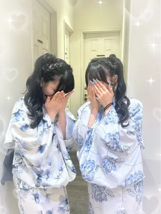 ヘアアレンジ 🎀透明感カラー🎀 ヘアメ／mikotoのヘアスタイル