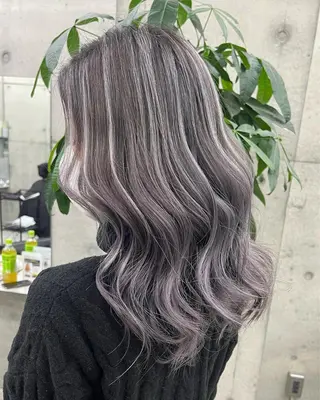 ロング LINOET名古屋所属・ダブルカラー🩶上村 純妃🩶名駅徒歩5分のヘアスタイル