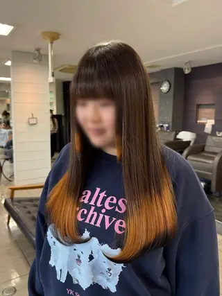 カラー ハイトーンカラー✨ 慶田玲和のヘアスタイル