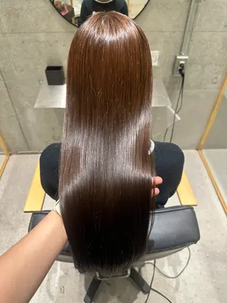 ロング 🫧ブリーチなし透明 感カラー🫧沼尻彩花のヘアスタイル