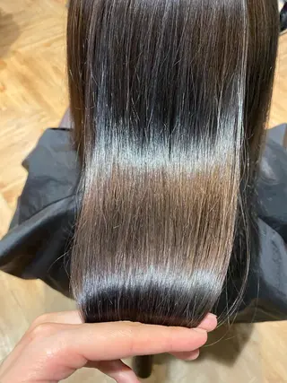 ミディアム カラー 韓国ヘア顔周りカット 艶髪ベージュtamaのヘアスタイル