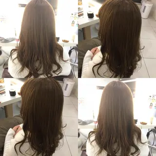 ロング カラー 髪質改善 頭身浴/ 中田のヘアスタイル
