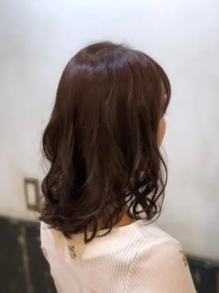 ミディアム カラー 美髪矯正 🌈髪質改善 山下のヘアスタイル
