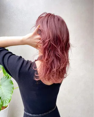 セミロング カラー 垢抜けのプロ🪄 honoのヘアスタイル