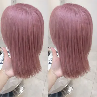 ミディアム カラー 顔周り🎀 暖色系カラー🎀愛美のヘアスタイル