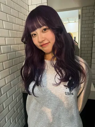 ロング 🎀ハイトーン カラー/宮澤　希🎀のヘアスタイル