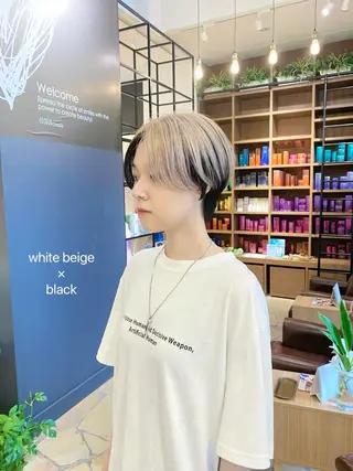 ショート COCOLOeAST所属・yumeno🫧 ハイトーン/ボブ🕊のヘアスタイル