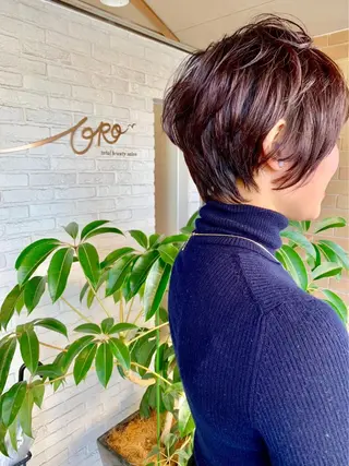 ショート カラー 新店舗ORO塚口店 駅から徒歩4分🚶のヘアスタイル