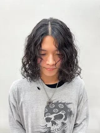 パーマ メンズ 森本裕/オーナー/ スパイラルパーマのヘアスタイル