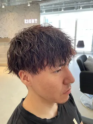 ミディアム メンズ 島本 燎のヘアスタイル