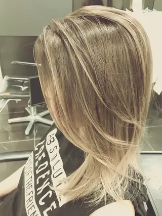 ロング カラー 関口 友行のヘアスタイル