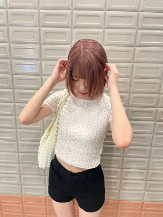 ミディアム カラー HITOMI 福岡パーマのヘアスタイル