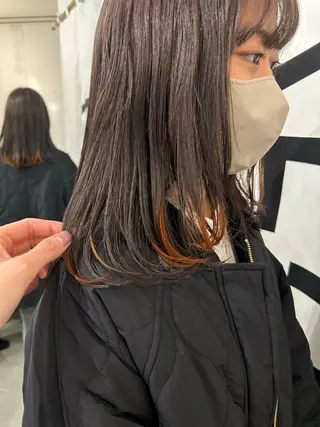 ミディアム カラー nishihama nanaのヘアスタイル