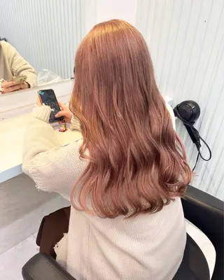 セミロング カラー ヘアアレンジ 愛されカラー🩷 はるなのヘアスタイル