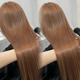 セミロング カラー 髪質改善/美髪矯正 艶髪/Takutoのヘアスタイル