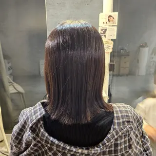 ミディアム 滝 菜々子のヘアスタイル