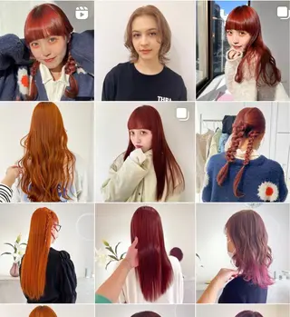 ロング カラー 🎀ダブルカラー/ ピンク×ガーリー🎀のヘアスタイル