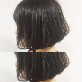 ミディアム カラー 横浜ブリーチムラ直し ハイトーン/ブリーチのヘアスタイル