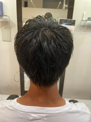 ショート ❄️メンズカット 落合諒❄️のヘアスタイル