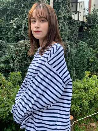 ミディアム カラー CEINE＋ officialのヘアスタイル