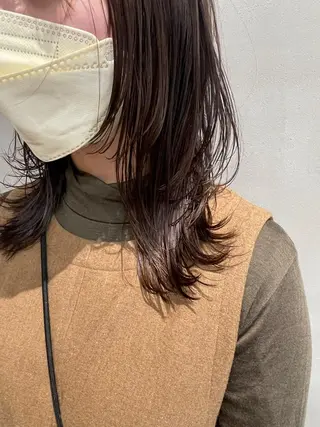 セミロング Cafune juntos YOLO所属・大阪美容師/ スパニスト/東本真菜のヘアスタイル