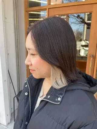 ミディアム カラー Kozy  hair design所属・東 史夏のヘアスタイル