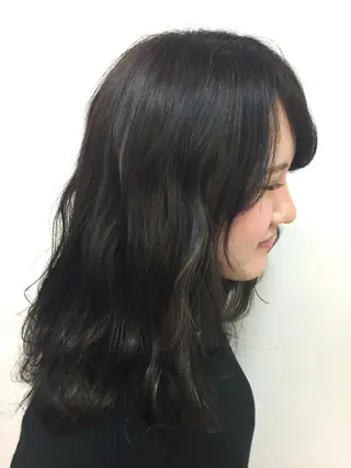 セミロング カラー 💘カラー人気Ｎｏ. １💘SAYAのヘアスタイル
