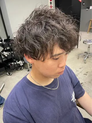 ショート パーマ メンズ メンズ専門サロン wokeのヘアスタイル