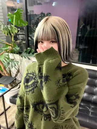 ミディアム カラー three所属・TOTA 唯一無二カラーのヘアスタイル