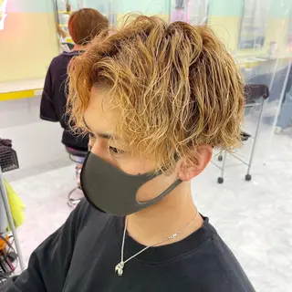 カラー メンズ 横浜メンズパーマ🔥 大野賢人のヘアスタイル