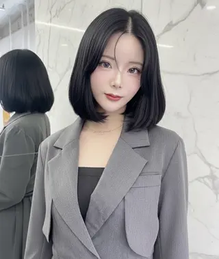 ミディアム カラー レイヤー\髪質改善\ ボブ特化\たかひろのヘアスタイル