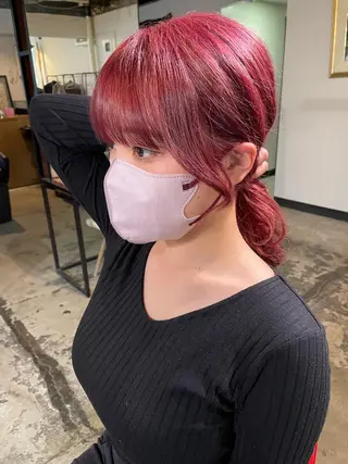 カラー La fith hair ray 札幌店所属・顔まわり/W カラー/リョウのヘアスタイル